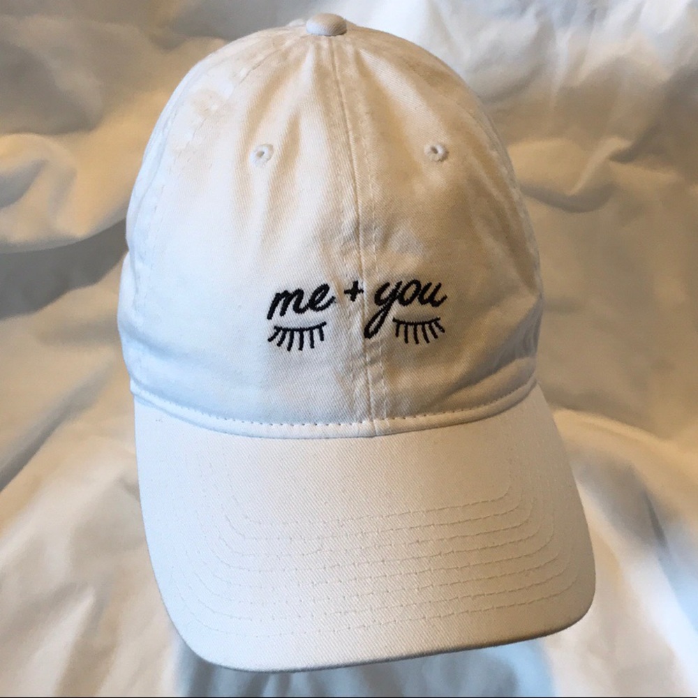 PACSUN ME + YOU ADJUSTABLE WHITE HAT CAP